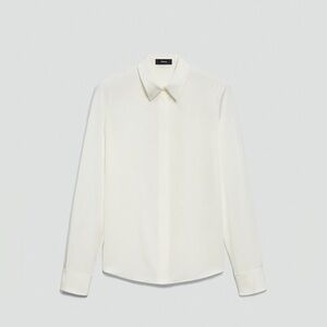 Theory Fitted Shirt in Silk Georgette